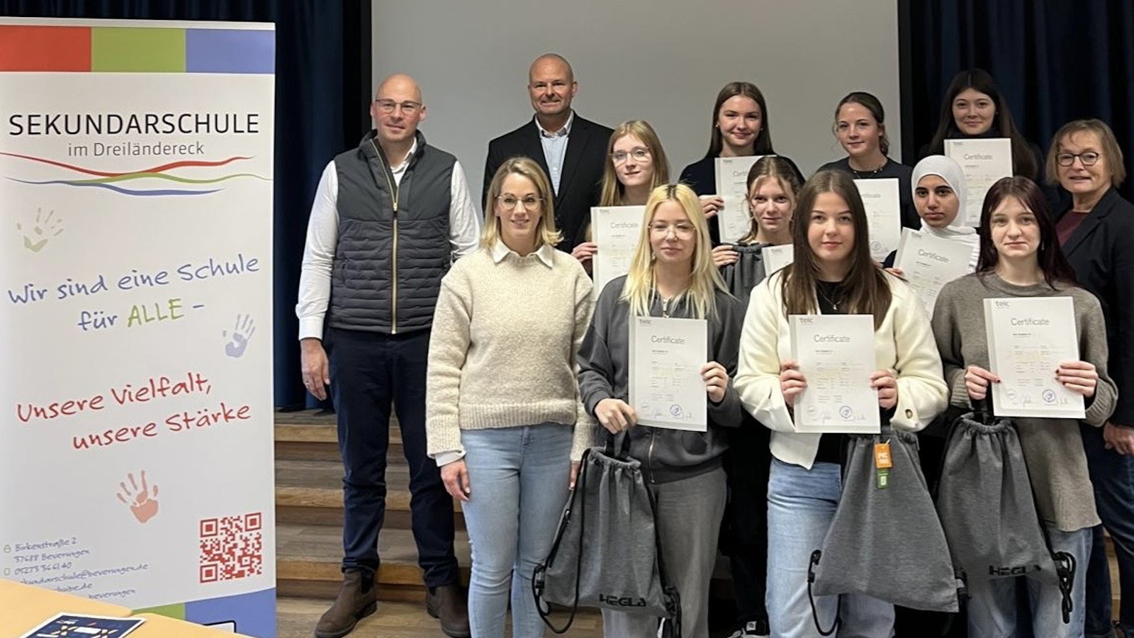 SekundarschülerInnen erwerben international anerkanntes Telc- Zertifikat