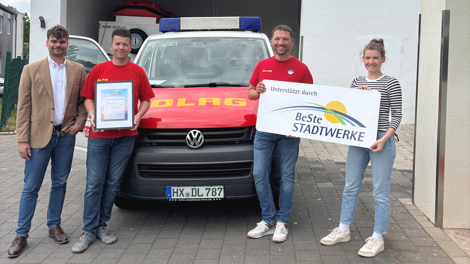 BeSte Stadtwerke unterstützen die DLRG Ortsgruppe Brakel e. V.